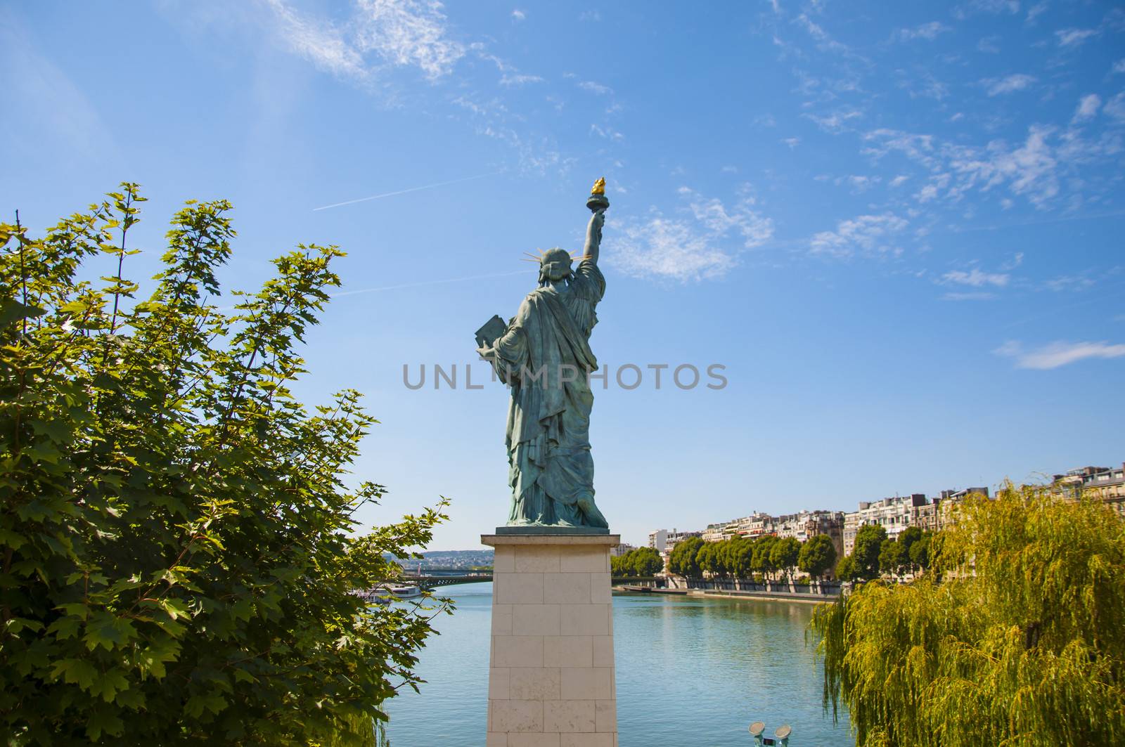 Statue of Liberty in Paris on Allée des Cygnes