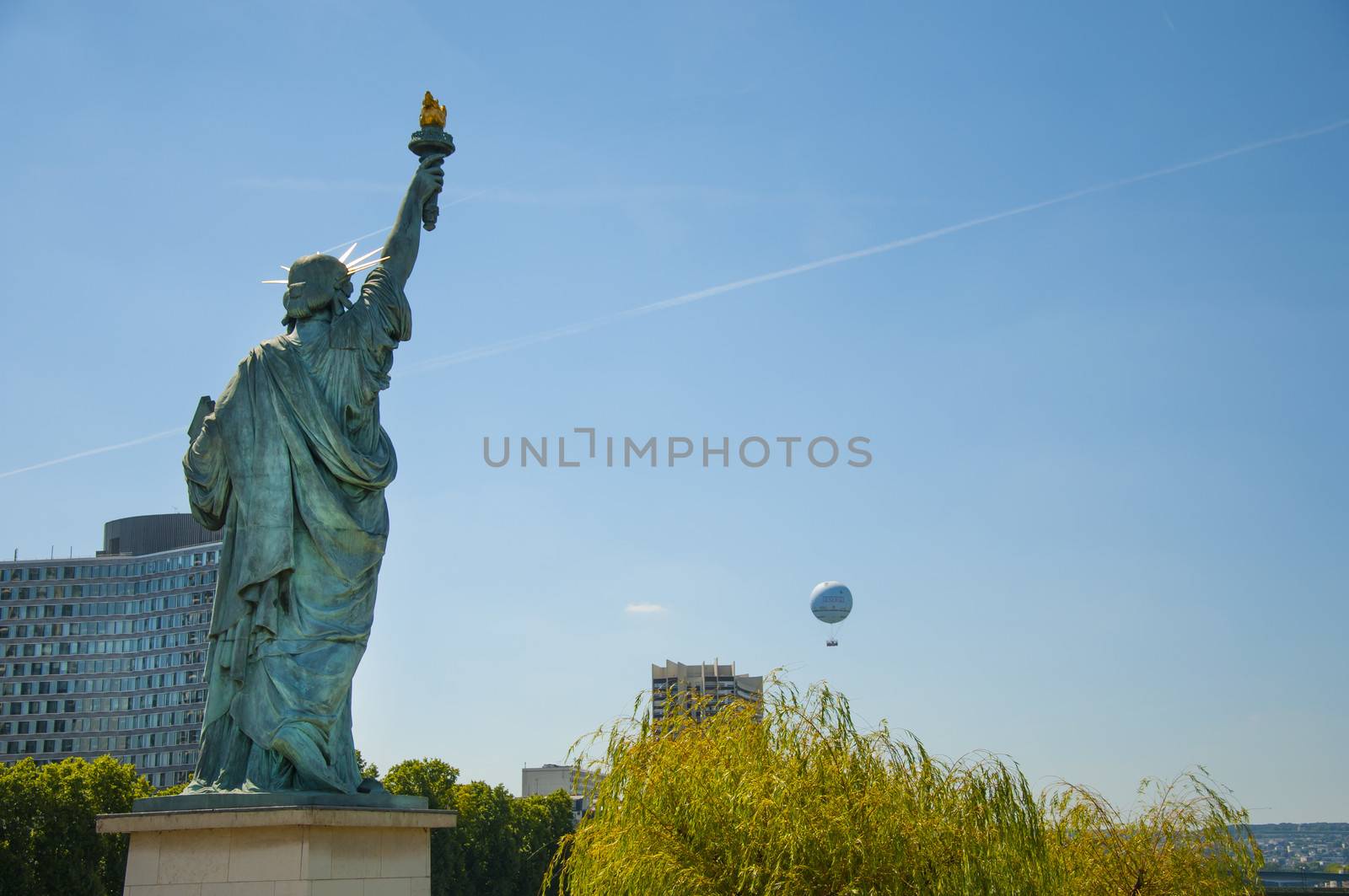 Statue of Liberty in Paris on Allée des Cygnes