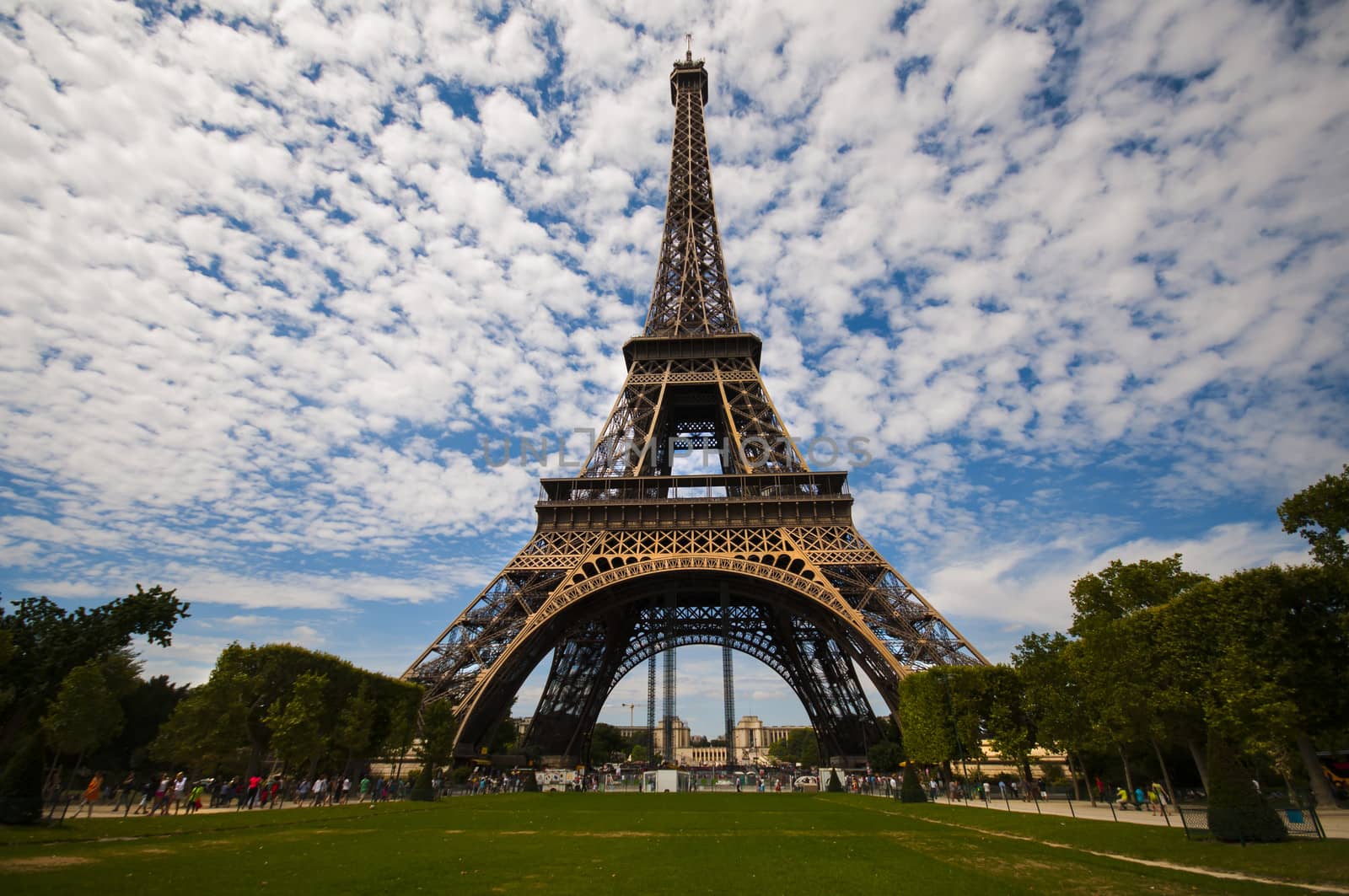 Eiffel tower in Paris city