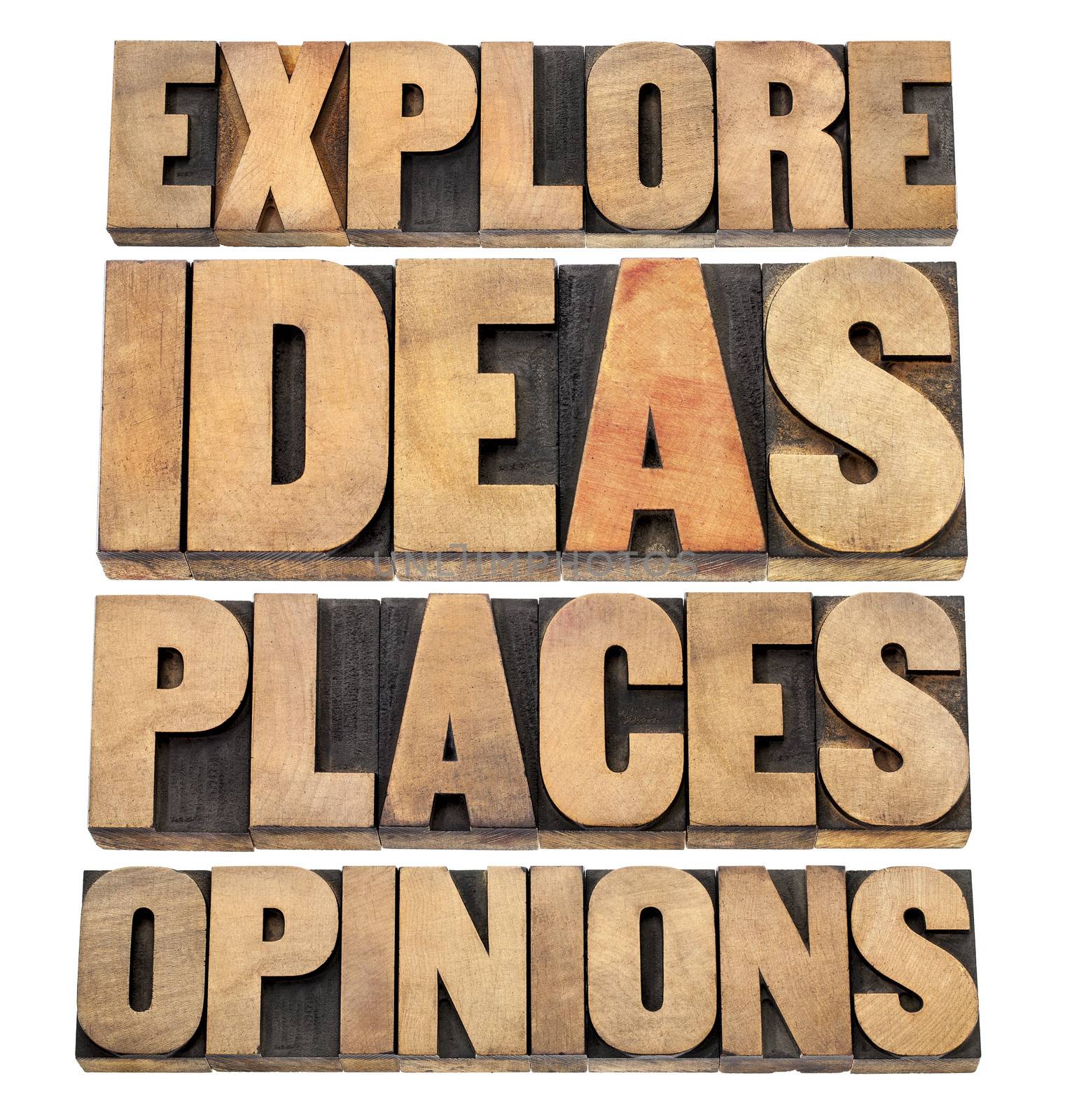 explore ideas, places, opinions by PixelsAway