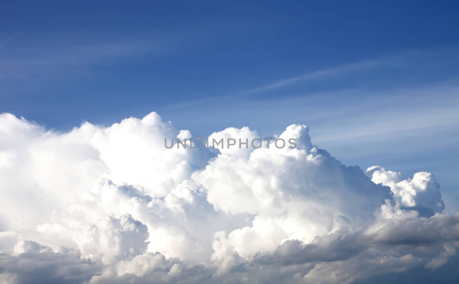 Clouds And Clear Blue Sky Weather Nature.