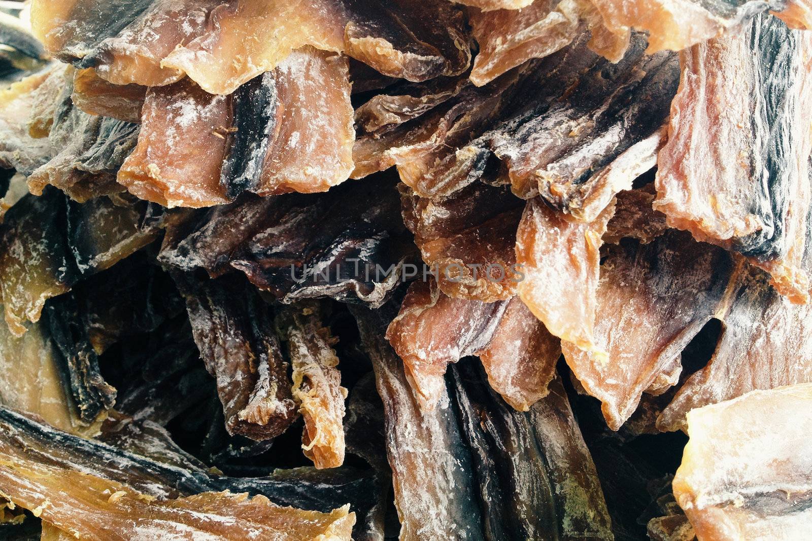 Dried shark fish.