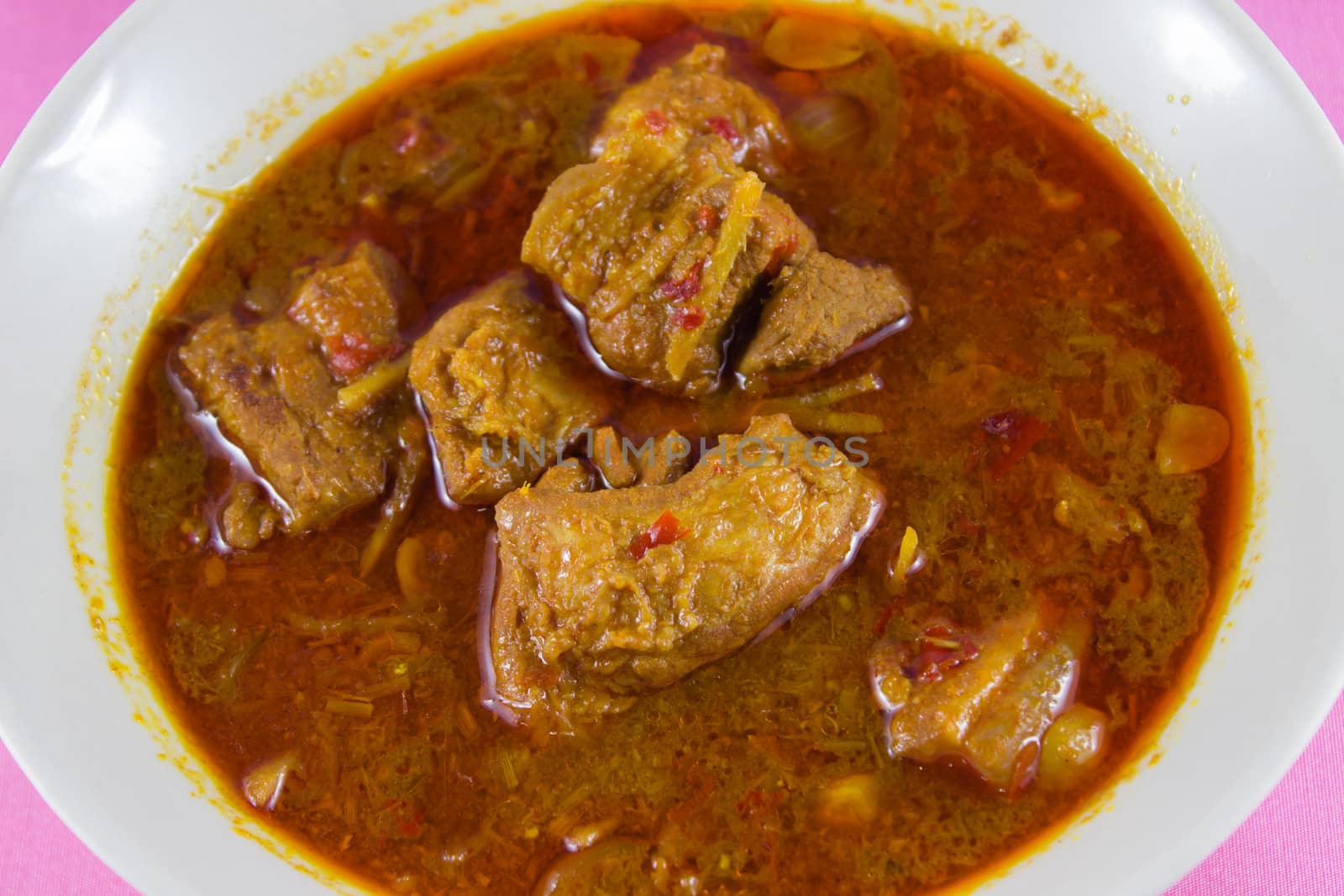 Gang Hang Lay  traditional Burmese pork curry with ginger by photo2life