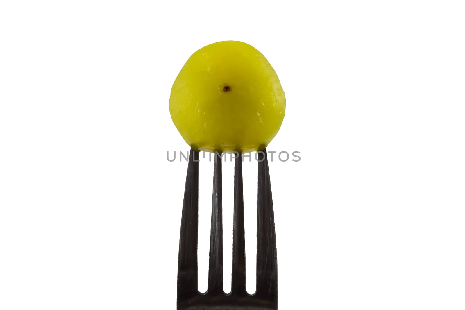 Fork wiht Gooseberries Fruits fermentation