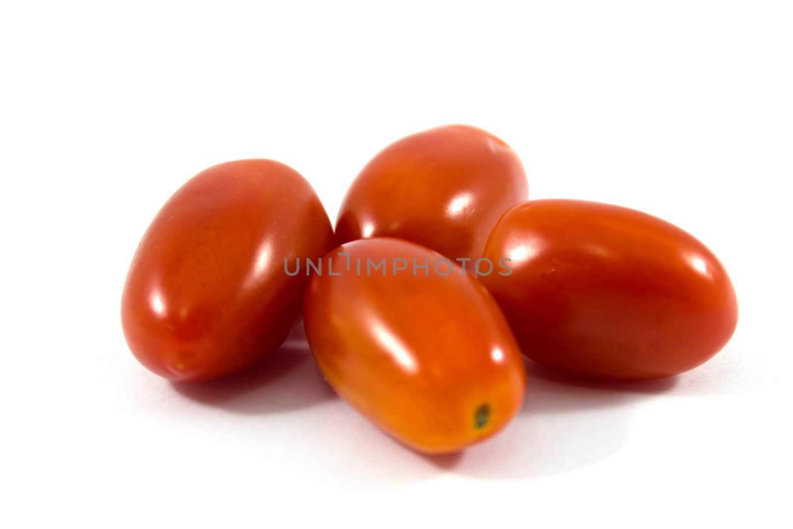 Cherry tomato isolated on white