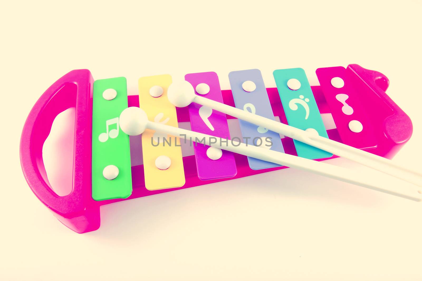 Retro toy xylophone by nuchylee