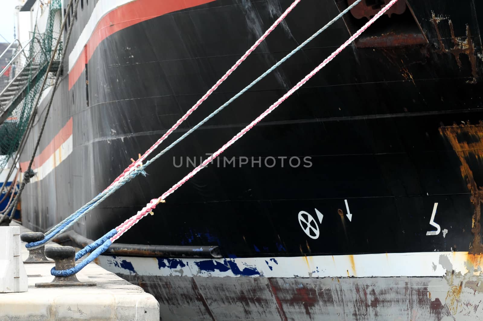 Rusty Mooring on a Pier , in Canary Islands, Spain