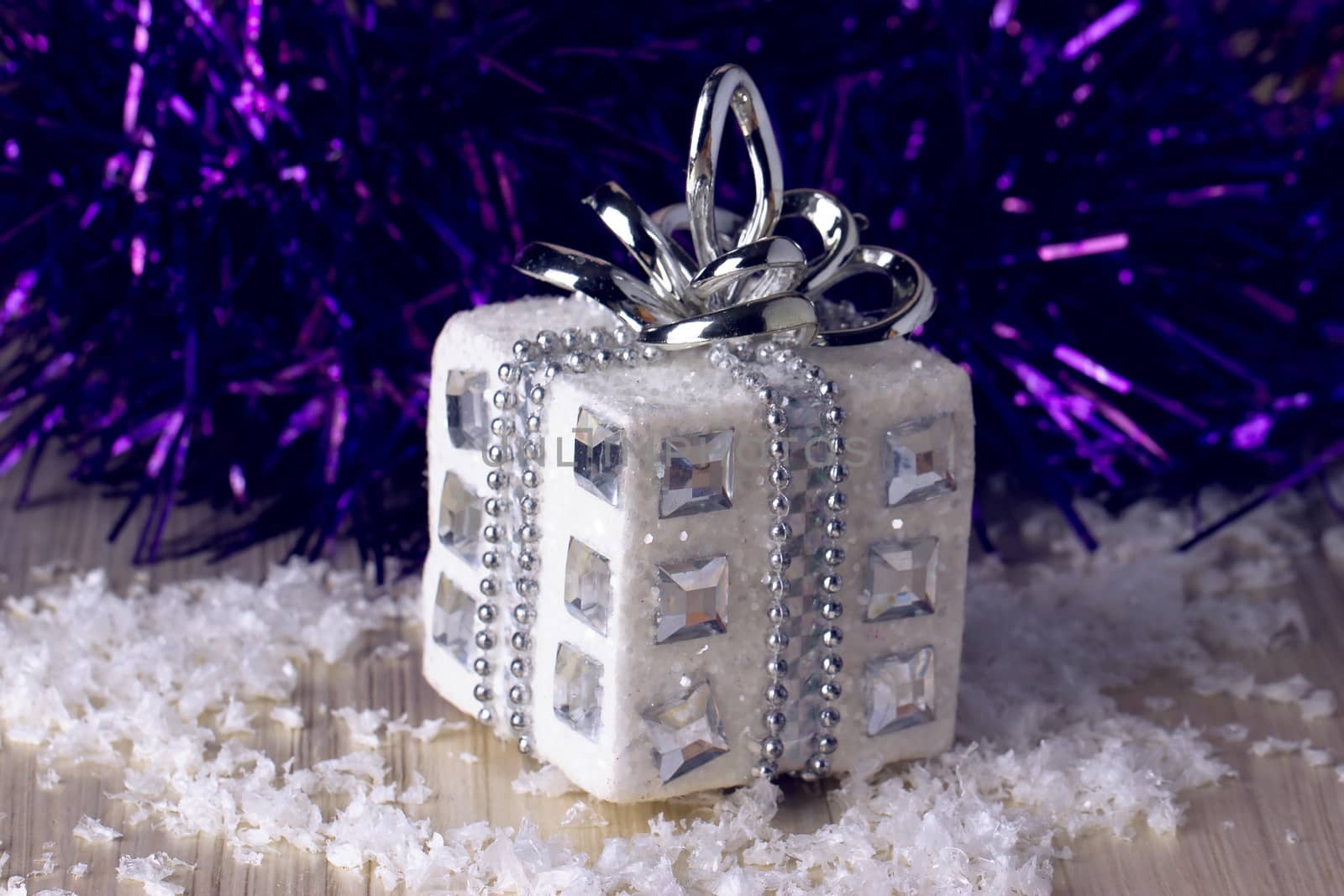 silver christmas gift