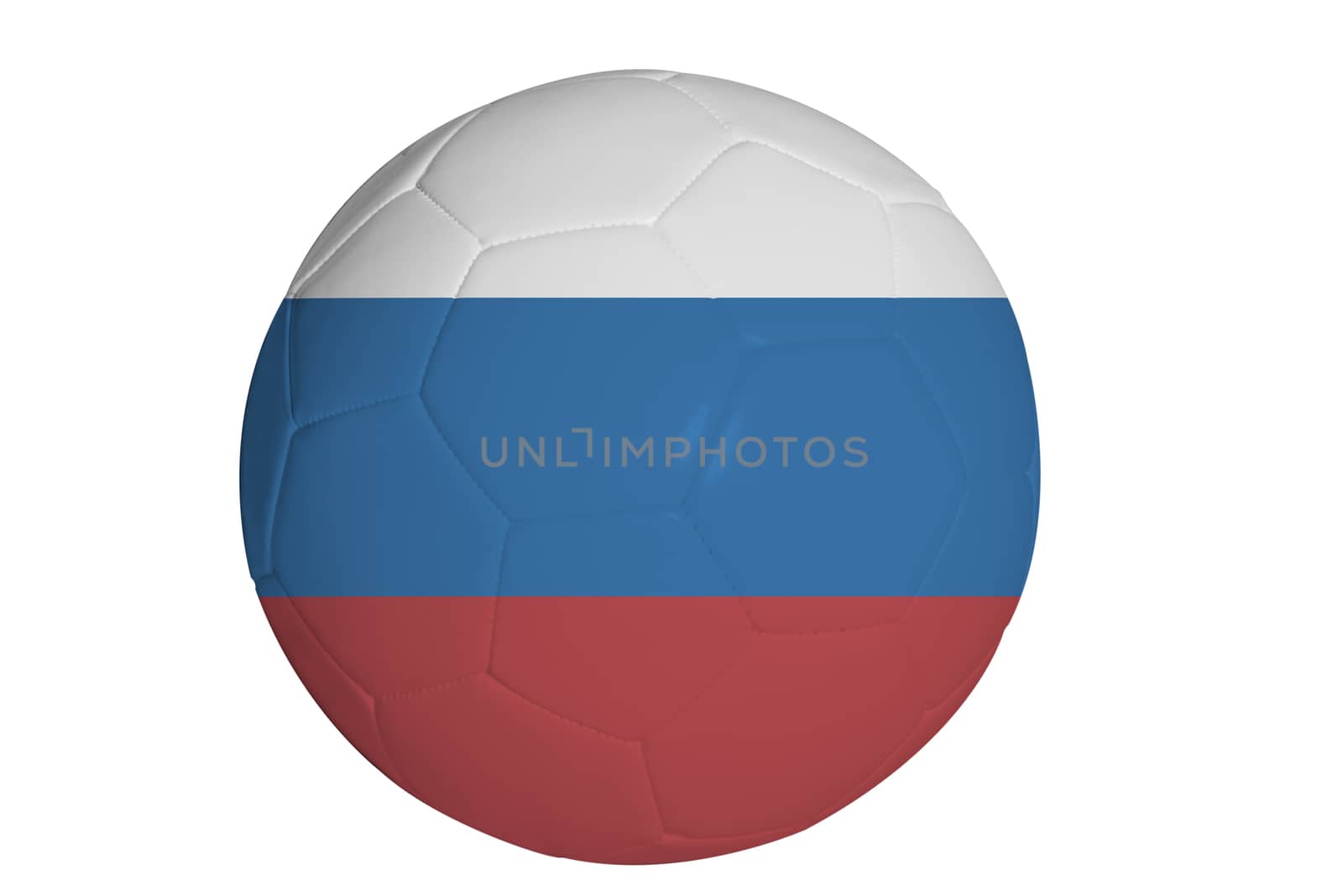 Russian Federation flag graphic on soccer ball
