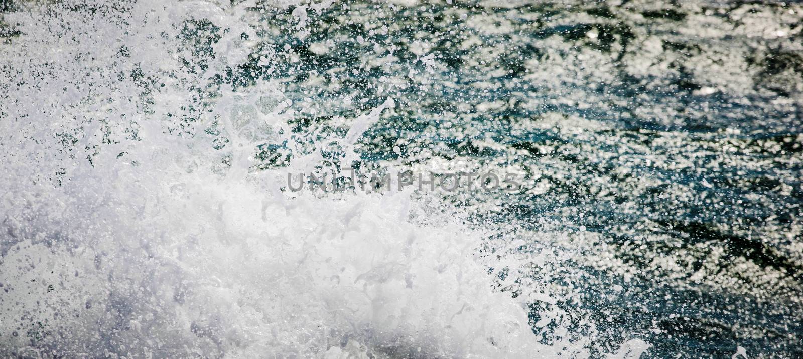 waves on rocky seacoast by nenov