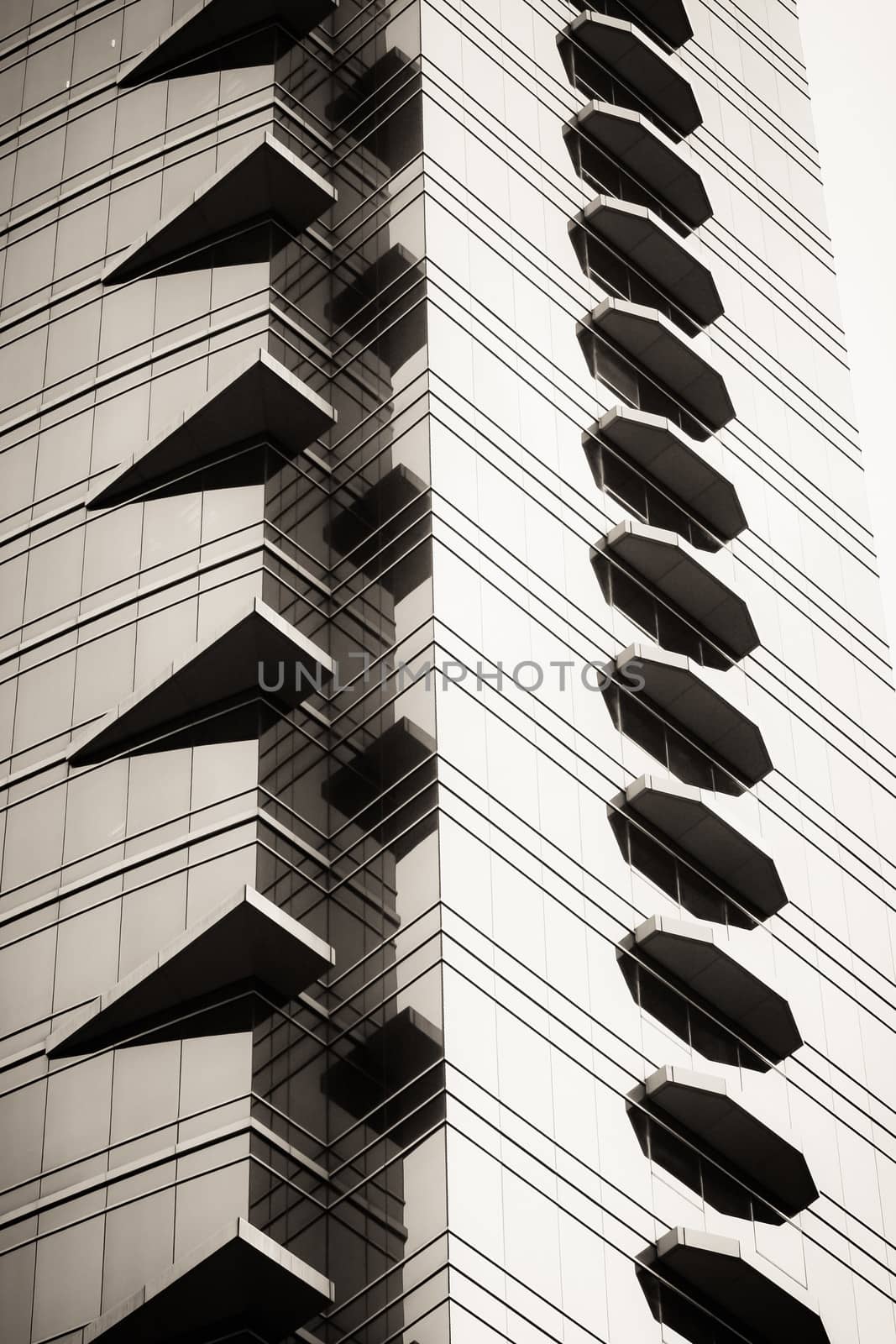 Business skyscraper abstract closeup by juhku