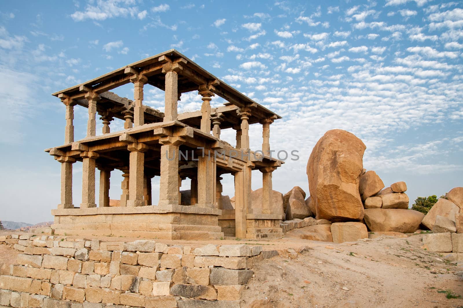 Old ruins of hampi in india by juhku