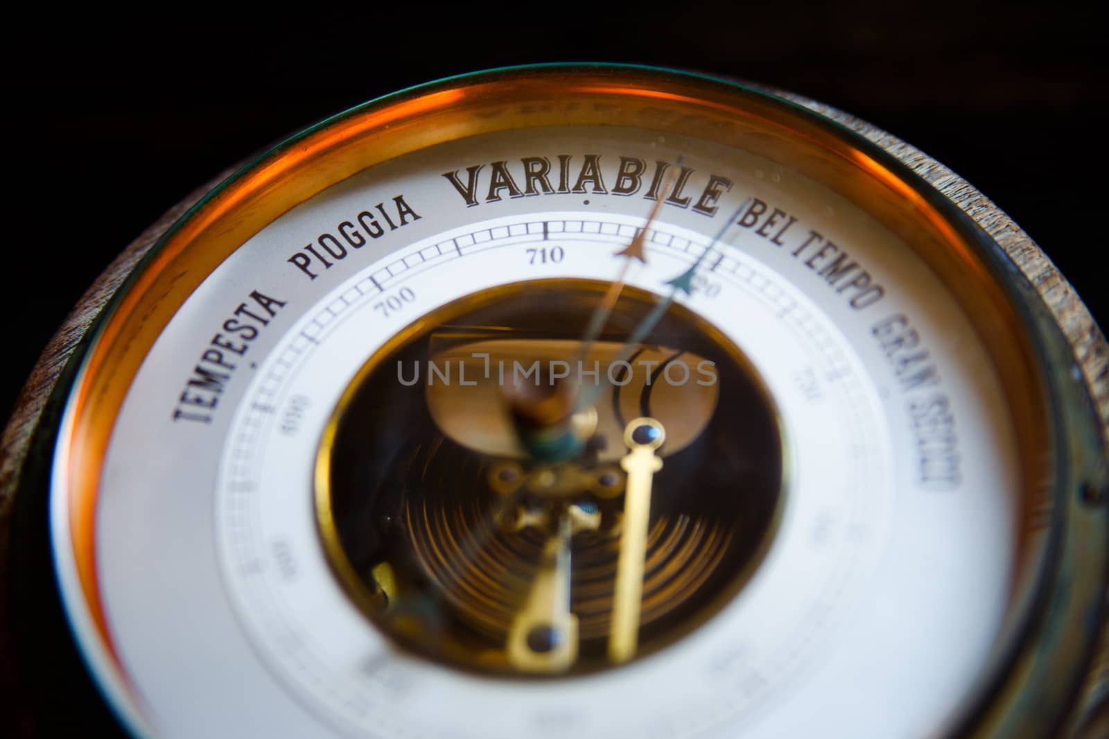 Photo of a old vinage barometer