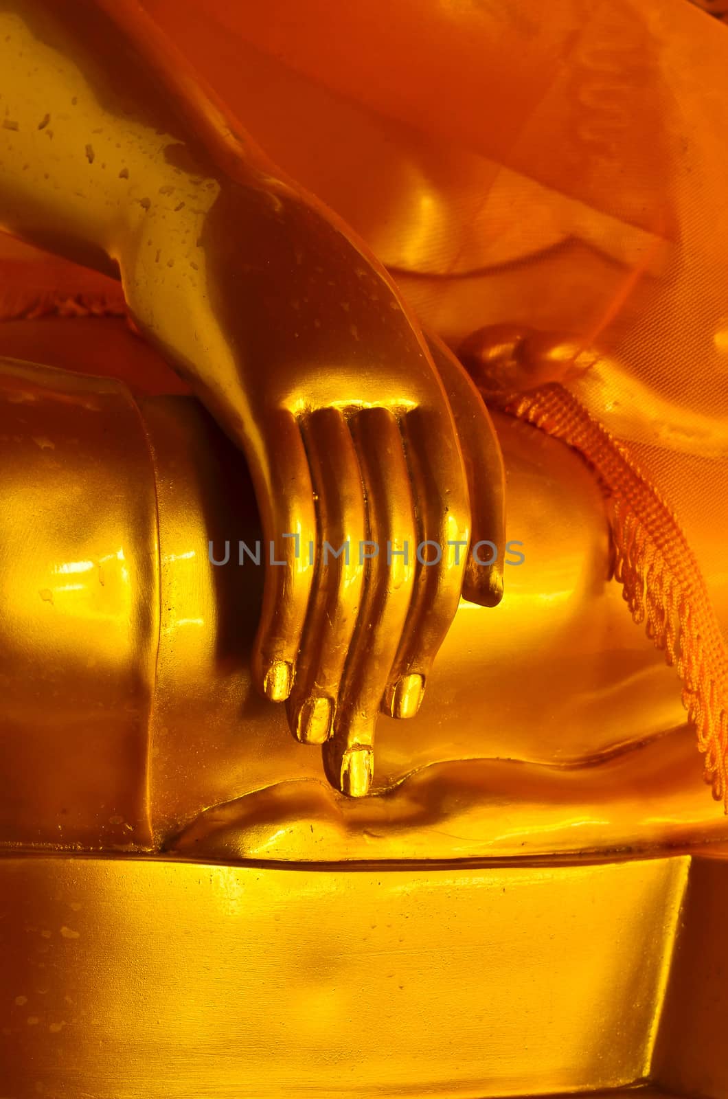 buddha statue hands by raweenuttapong