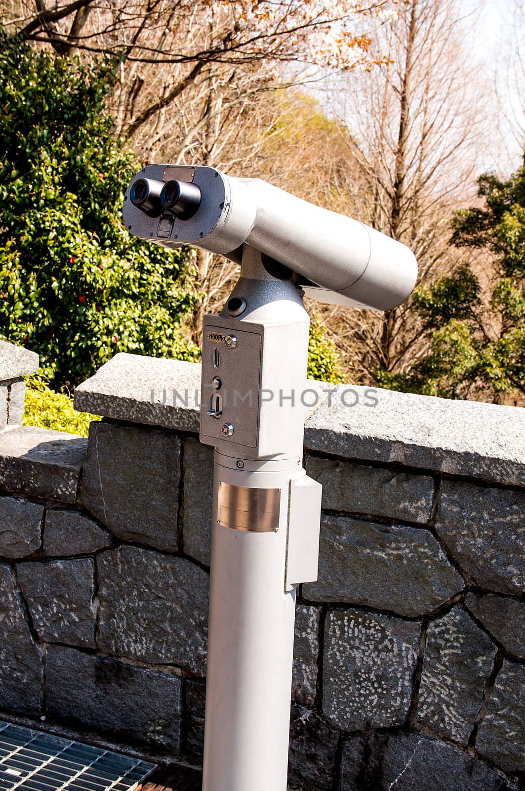 Coin operated telescope for general tourists.