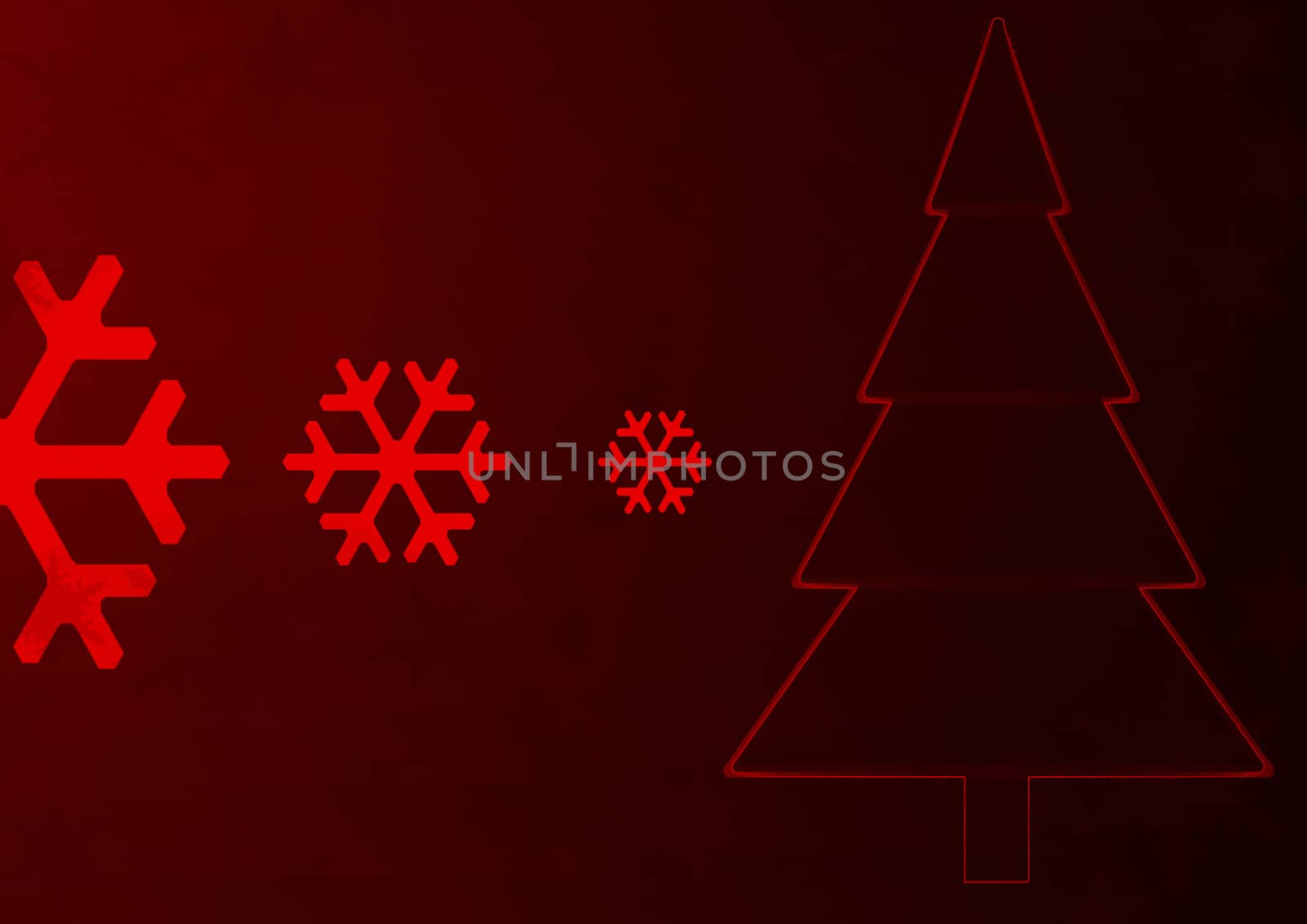 Christmases an abstract background with the stylized fir-tree