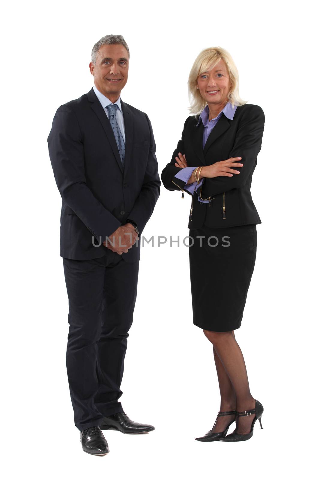 Full length business couple by phovoir