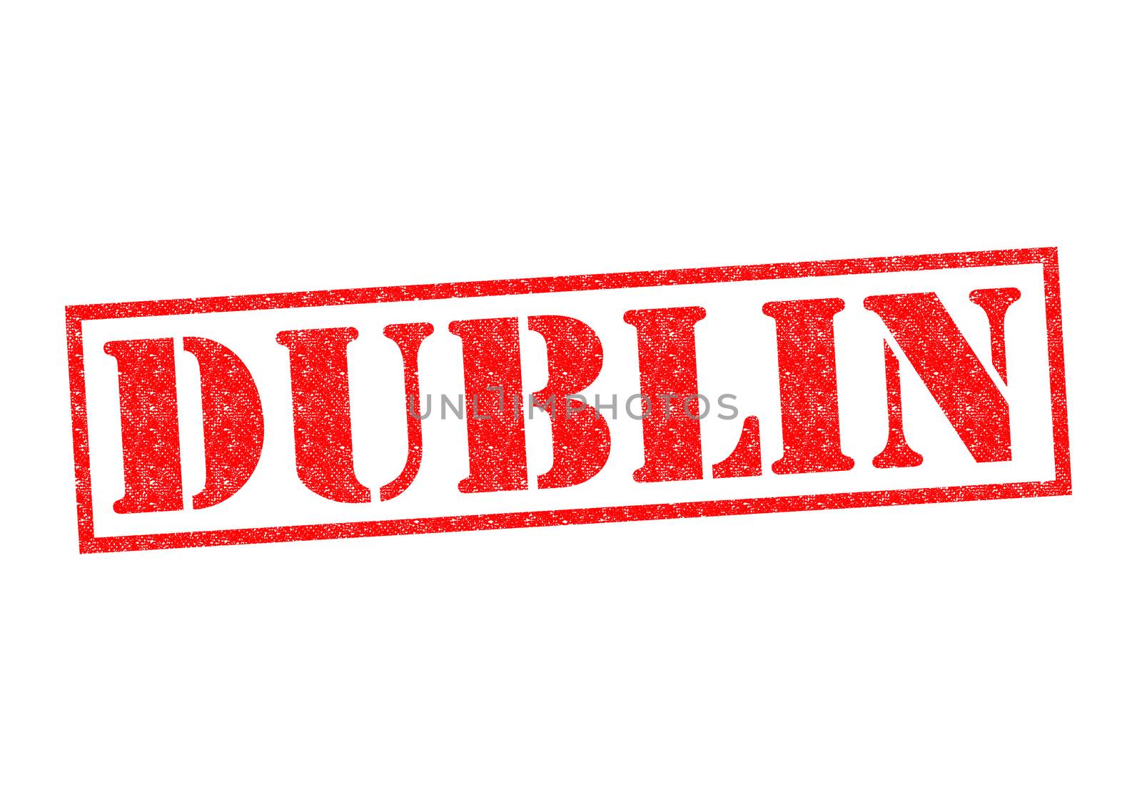 DUBLIN Rubber Stamp over a white background.