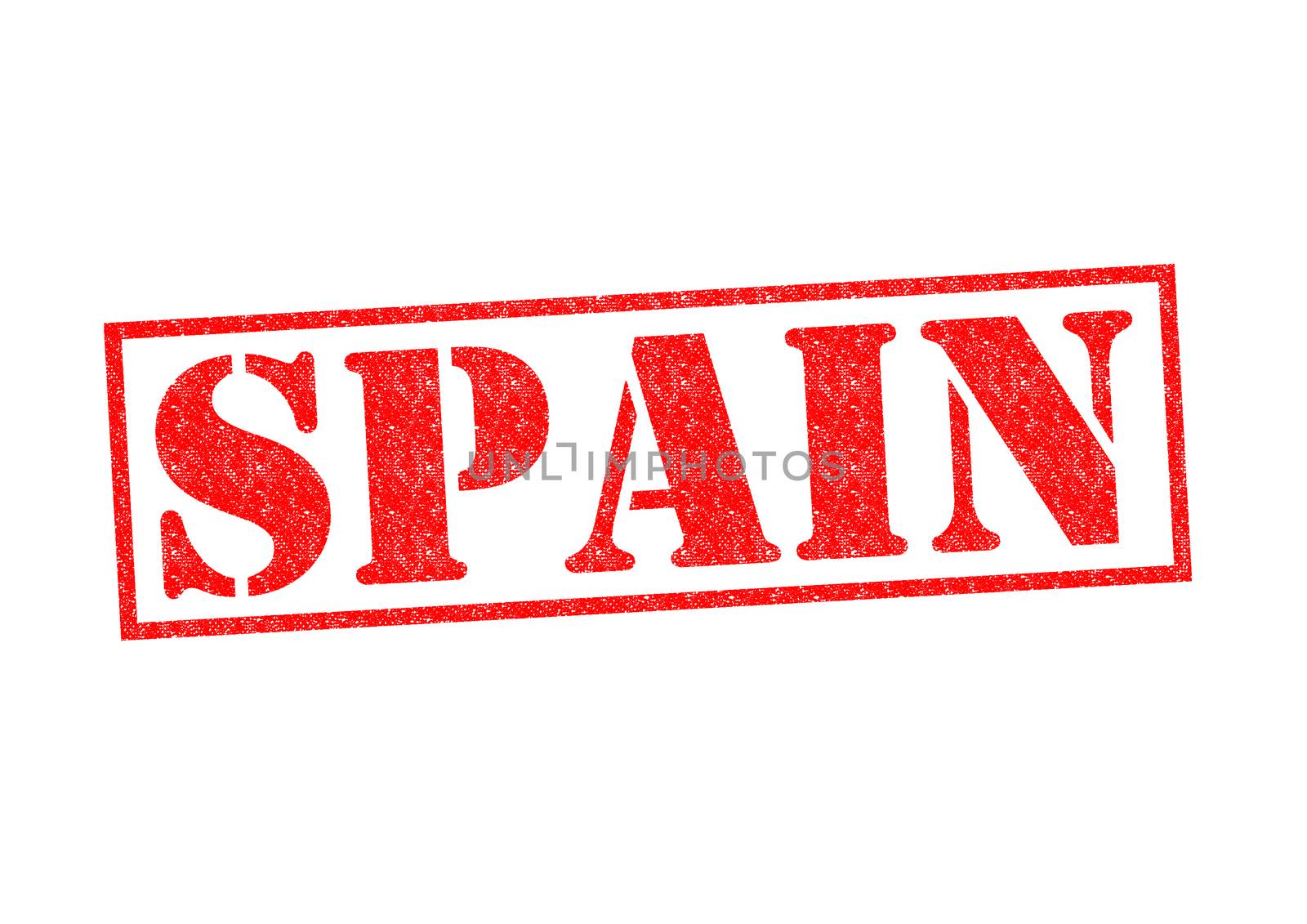 SPAIN Rubber Stamp over a white background.