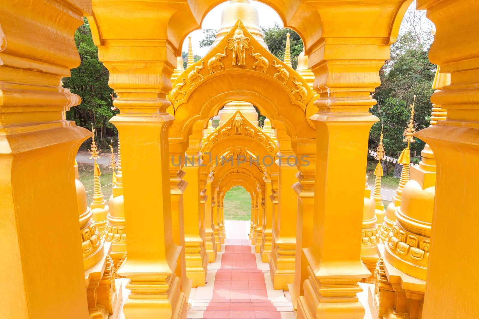 Pagoda in Wat-Sawangboon at Saraburi, Thailand