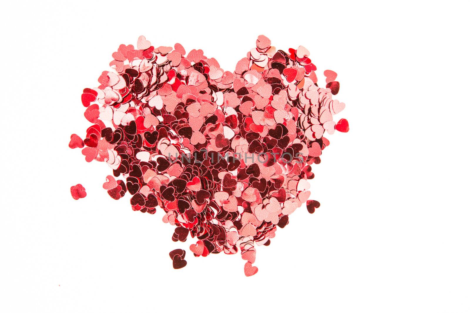 Valentines confetti by Wavebreakmedia