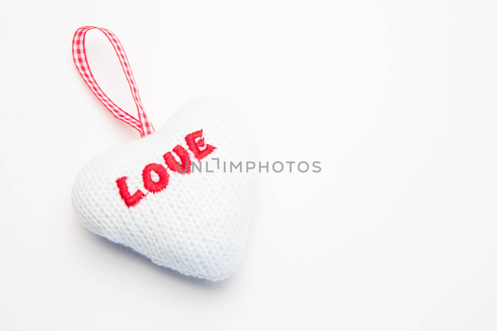 Wool love heart decoration