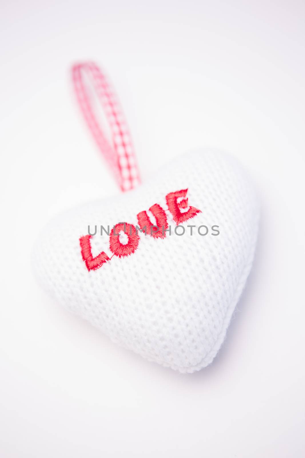 Pink and white love heart decoration by Wavebreakmedia