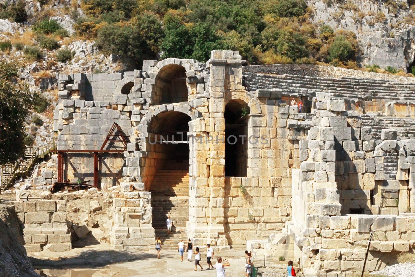 Ancient dead town in Myra Demre Turkey
