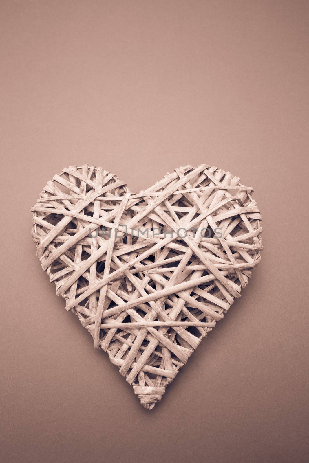 Wicker heart ornament by Wavebreakmedia