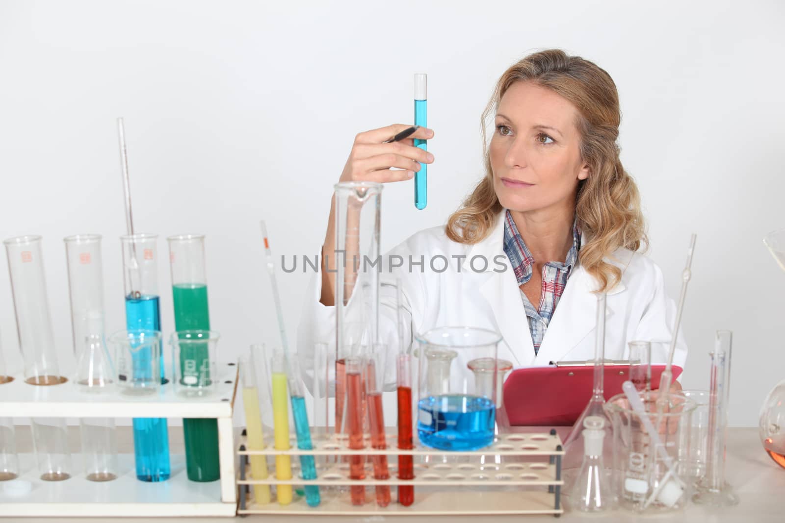 portrait of a lab assistant by phovoir
