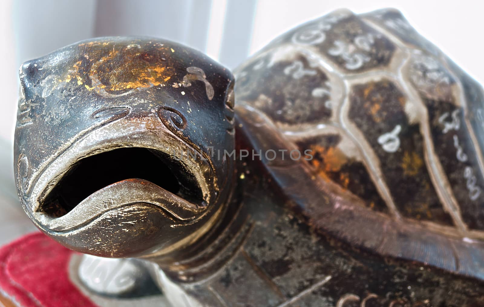 The Rock Turtle with Mystic Symbol,Thai believe that It Make Us Healthiness and Long Life.