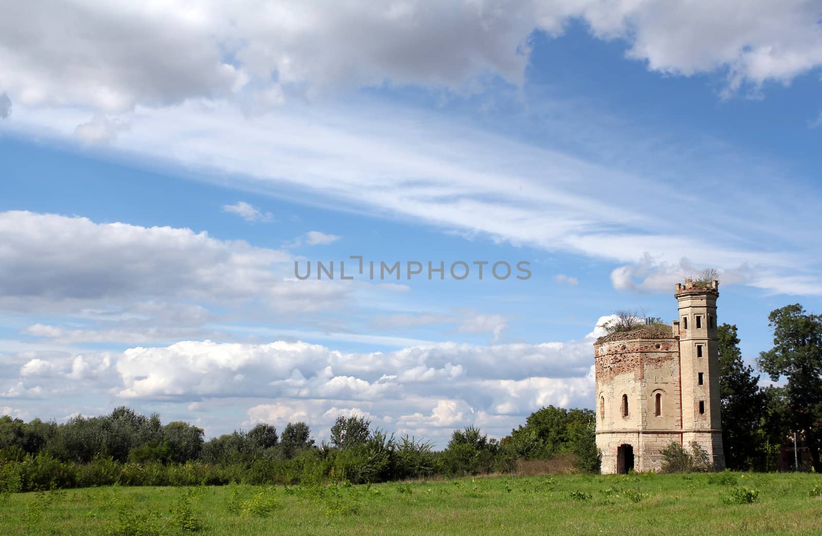 old tower landscape eastern europe by goce