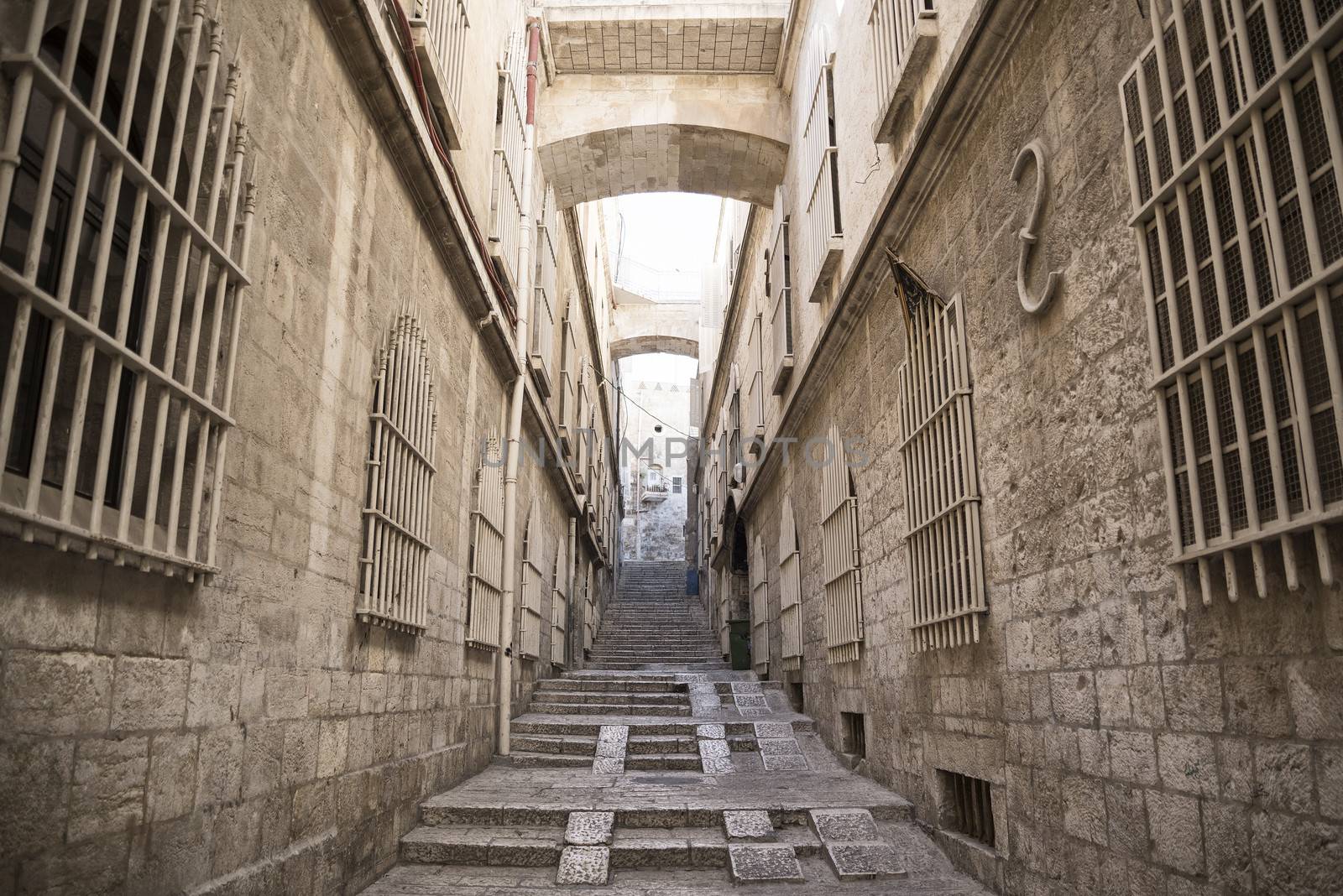 street in jerusalem old town in israel