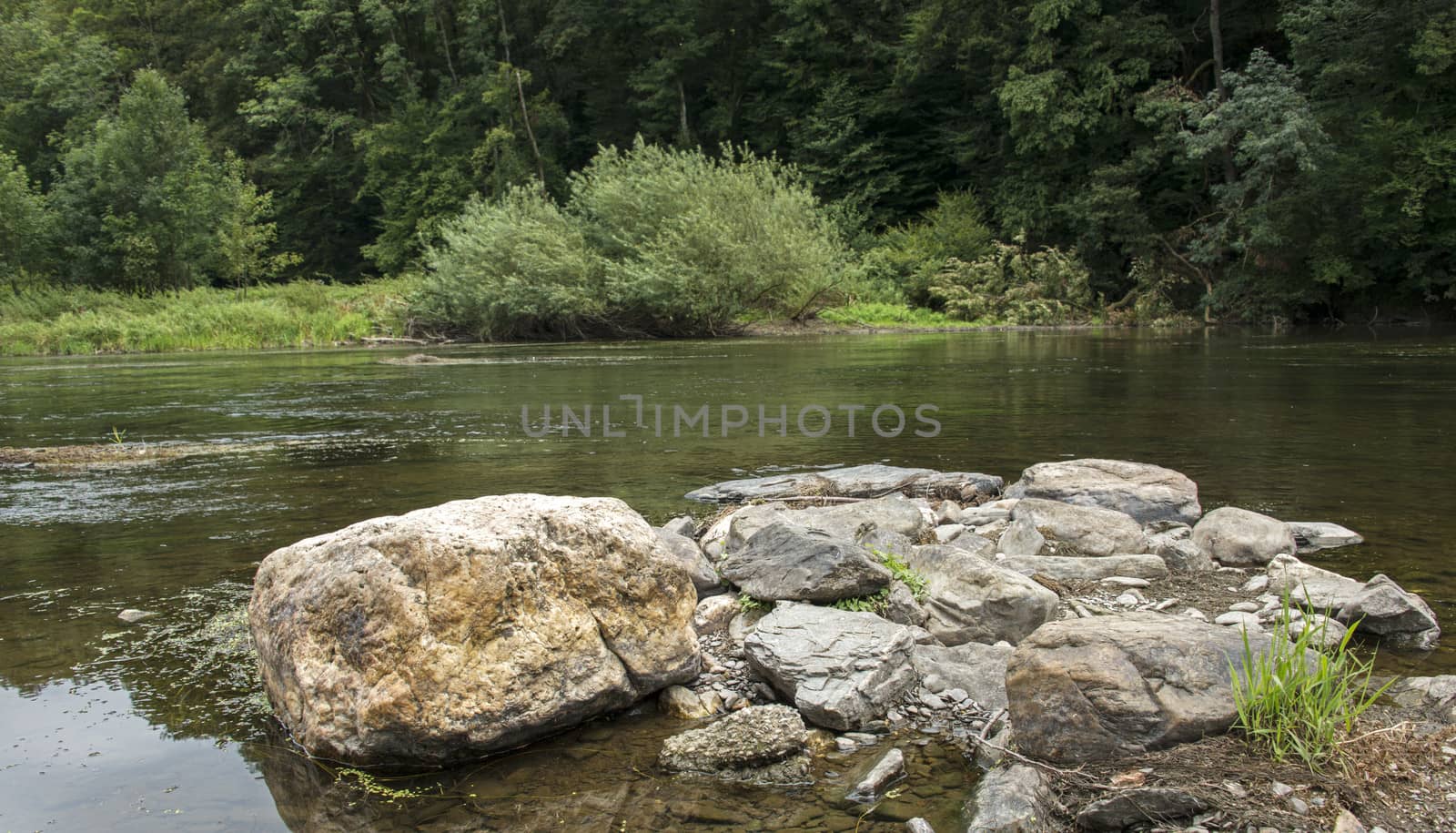 rocks on the river semois by compuinfoto