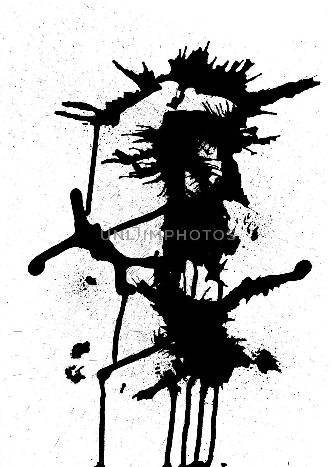 Black ink abstract design by Wavebreakmedia