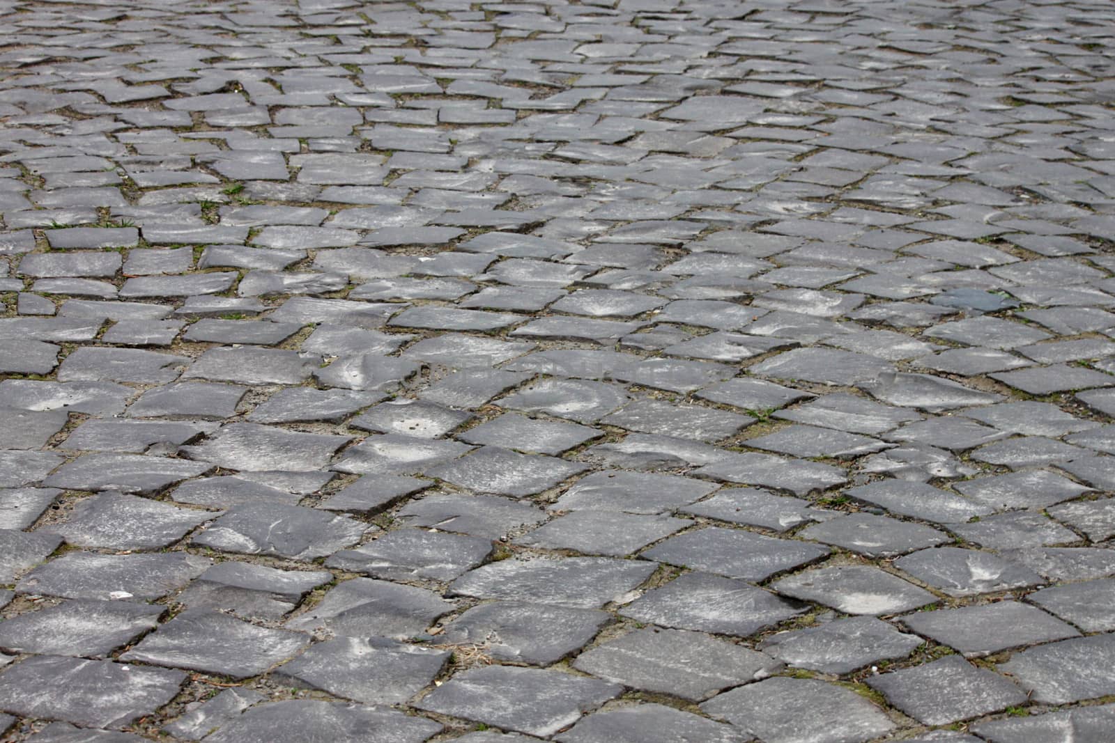 cobble stone road in Uzhhorod, Ukraine