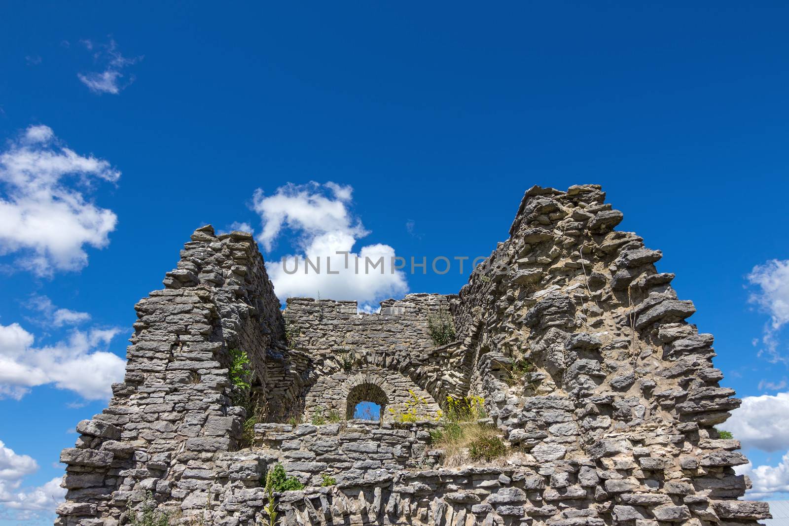 Medieval stone ruins on the island of Gotland, Sweden.