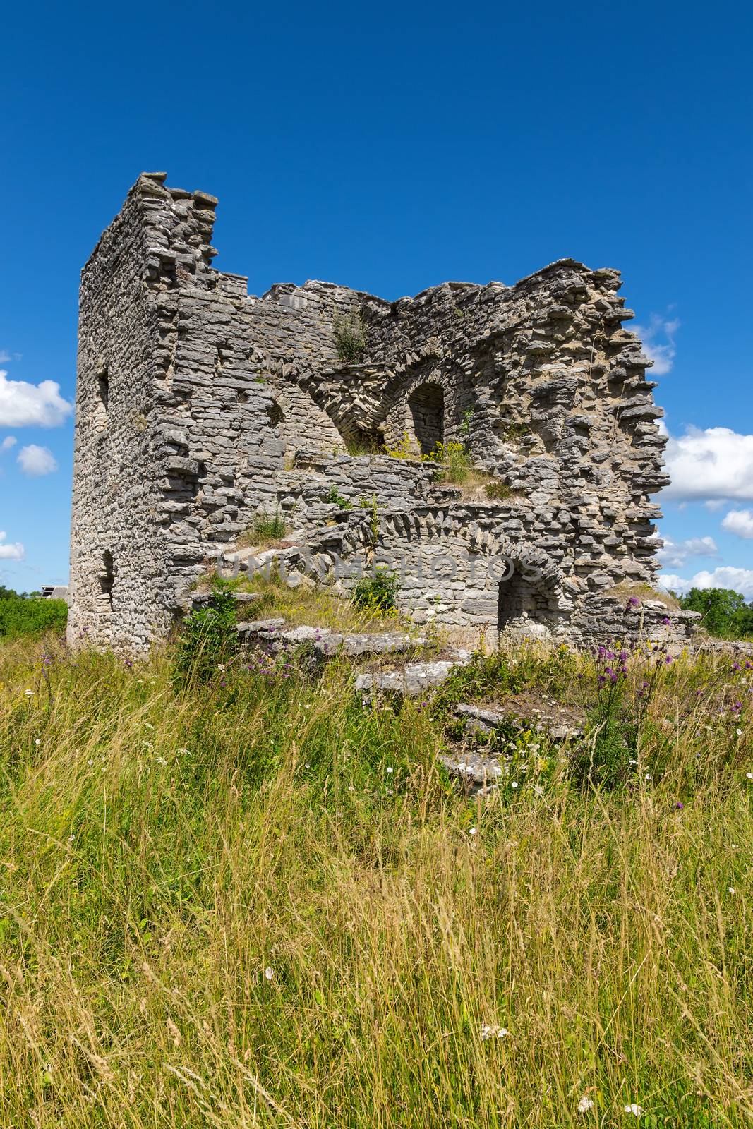 Ruins of a medieval church on the island of Gotland, Sweden.