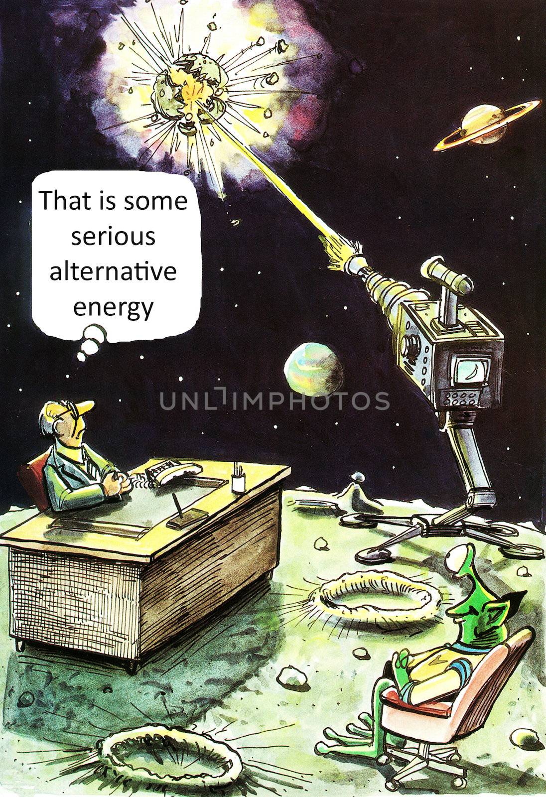 'That's some serious alternative energy.'