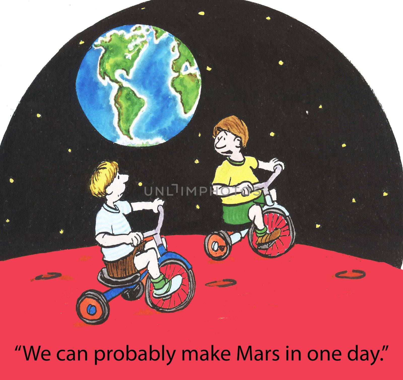 "We can probably make Mars in one day."