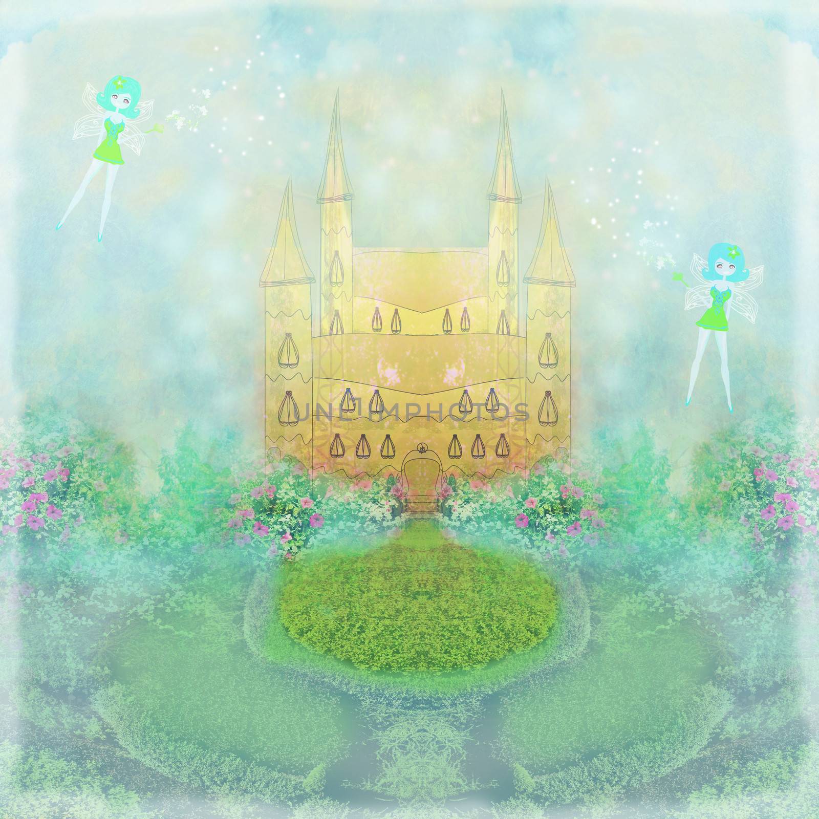 Magic Fairy Tale Princess Castle by JackyBrown