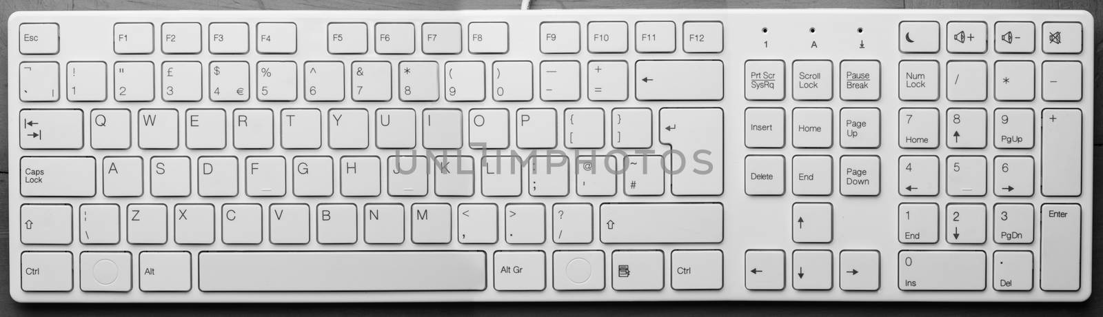 Large white keyboard