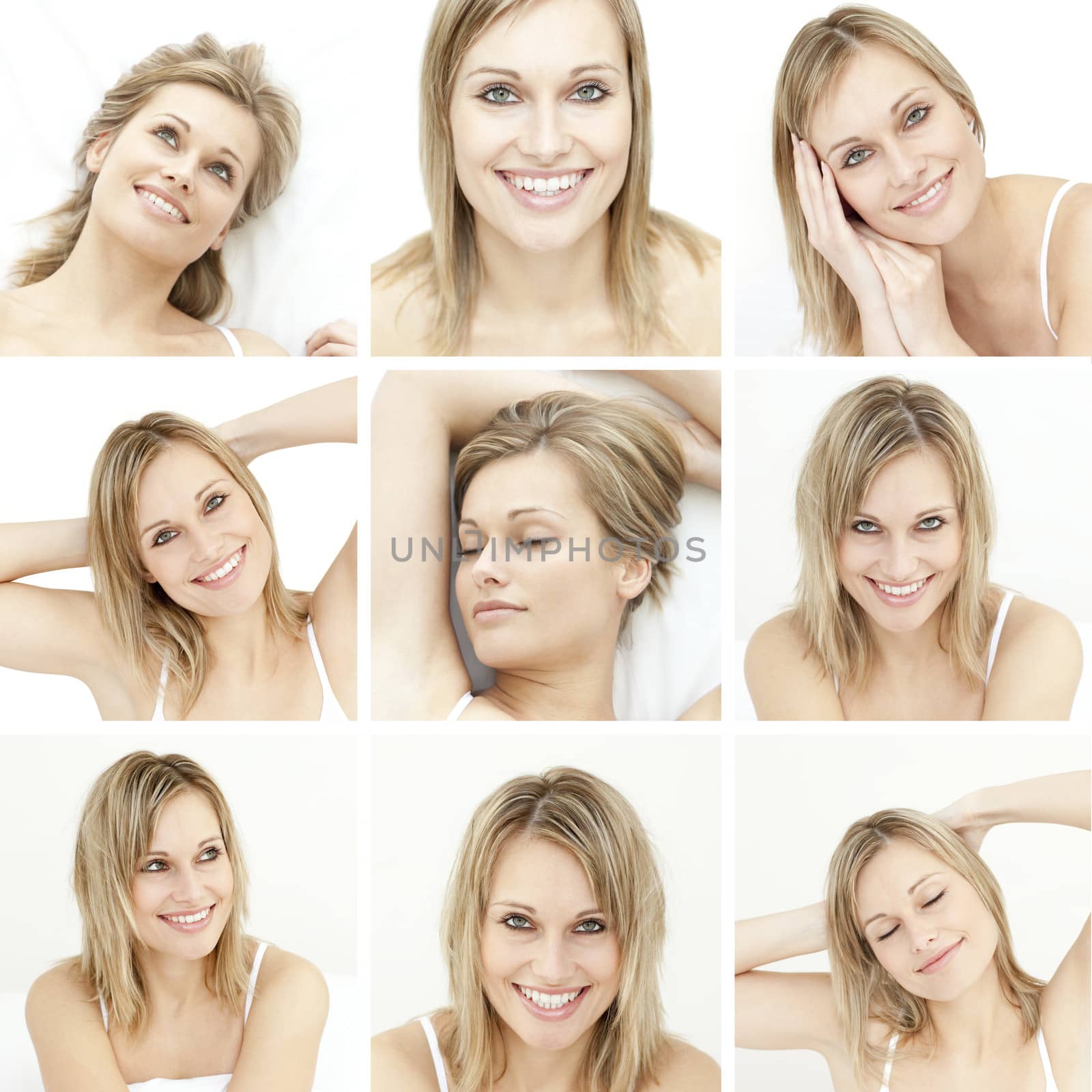 Collage of attractive blonde woman by Wavebreakmedia