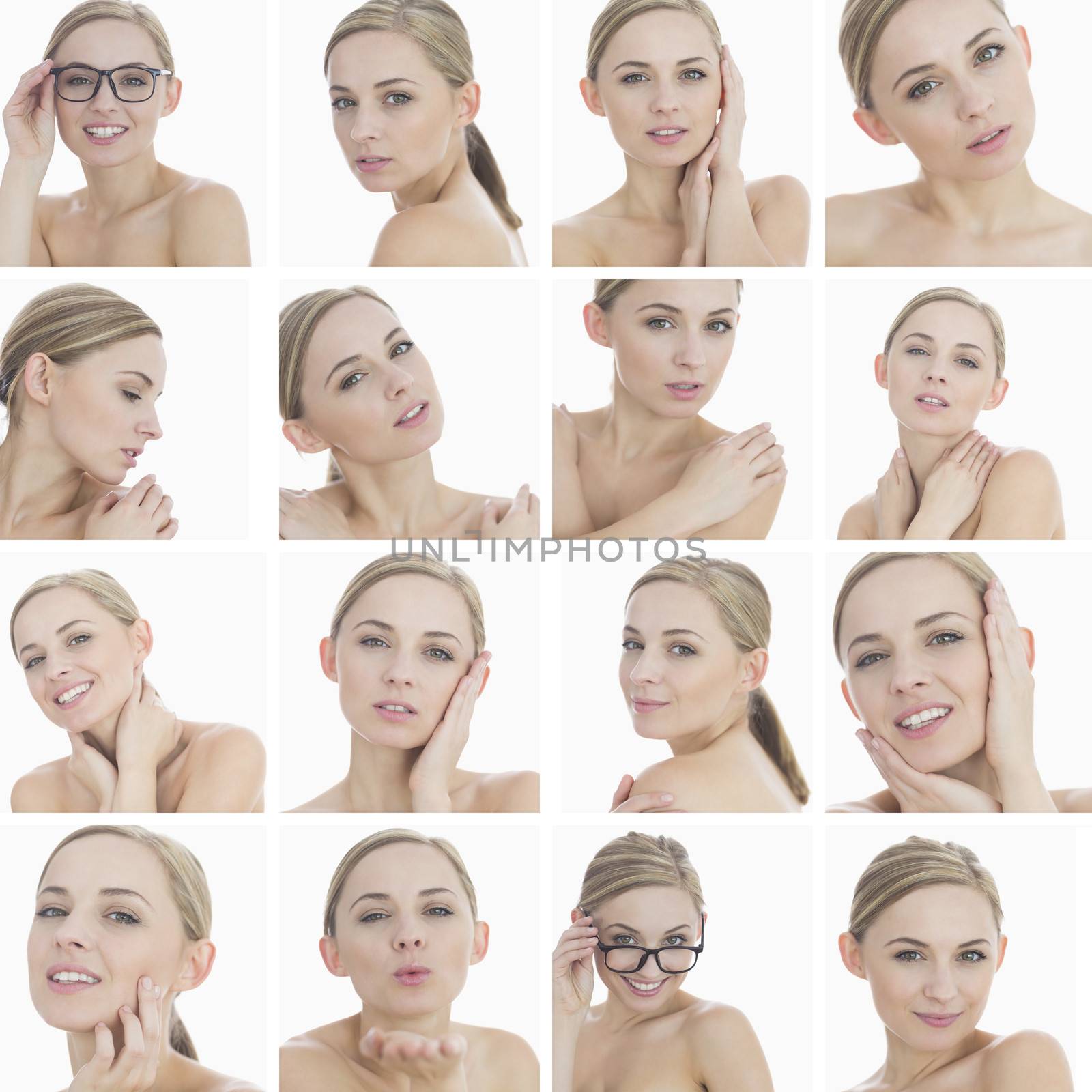 Collage of a beautiful blonde woman by Wavebreakmedia