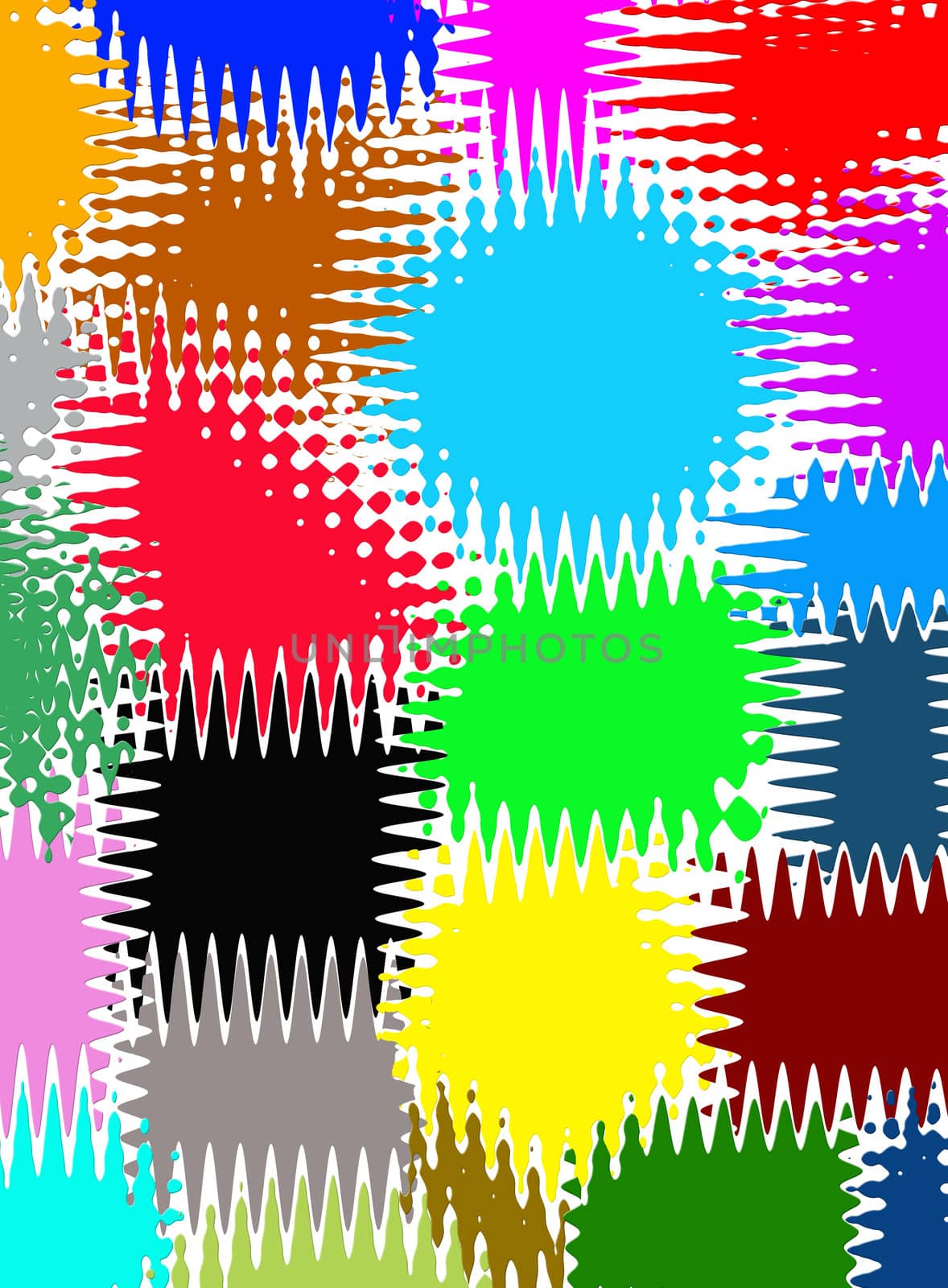 Illustration of abstract background of multicolor patch