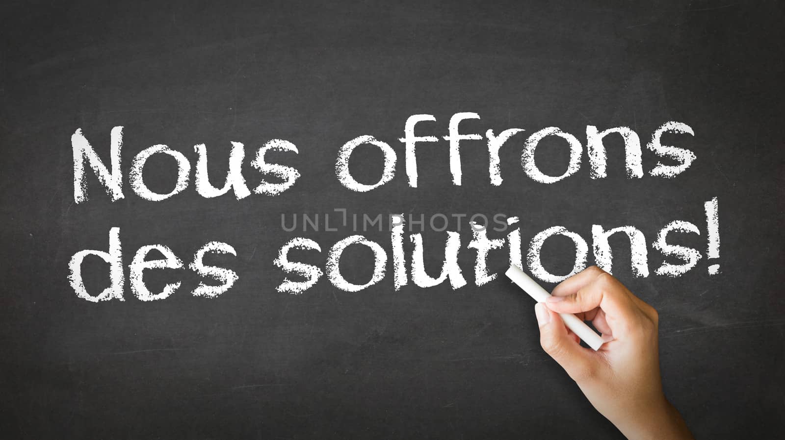 We offer Solutions (In French) by kbuntu