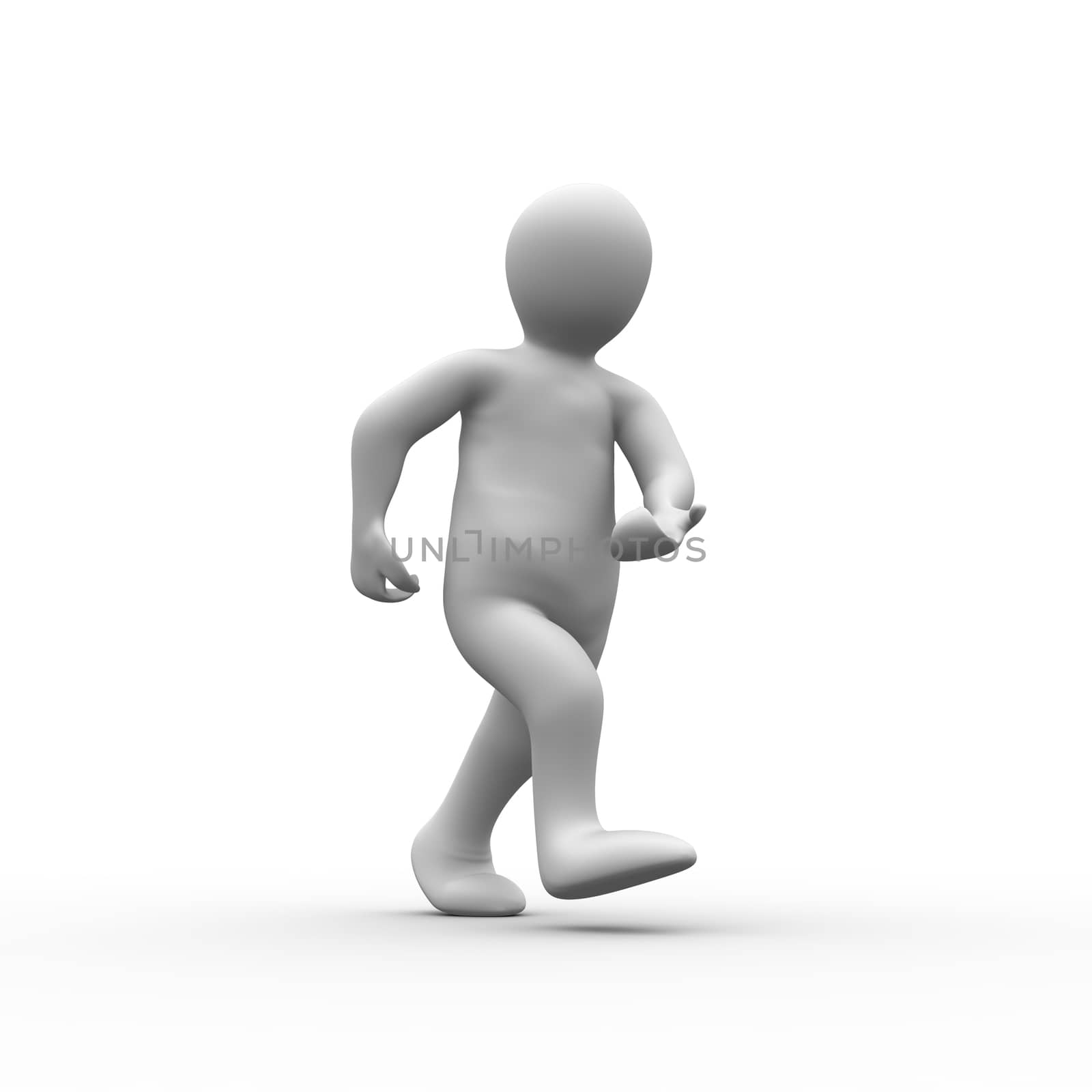 White human figure walking by Wavebreakmedia