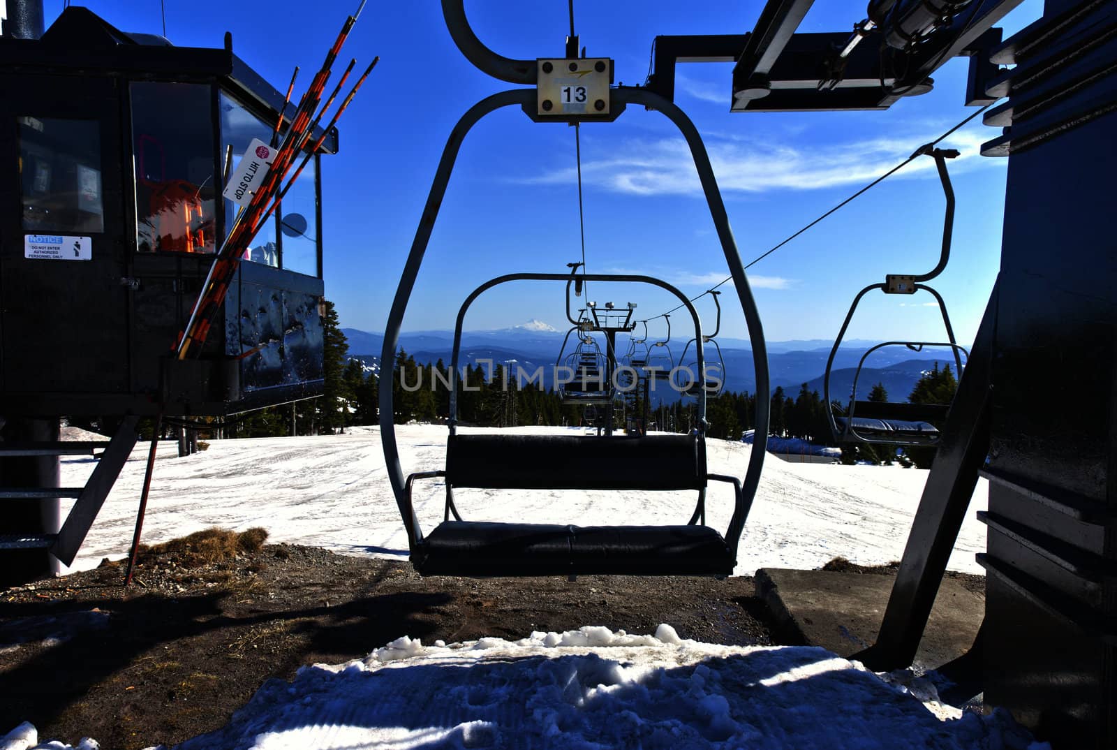 Lift chair at Timberline Lodge on Mt. Hood Oregon.