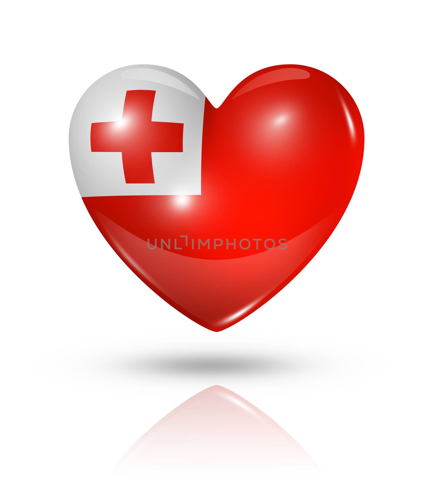 Love Tonga, heart flag icon by daboost