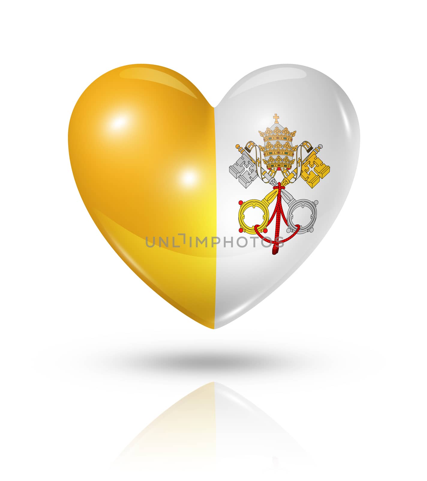 Love Vatican City, heart flag icon by daboost